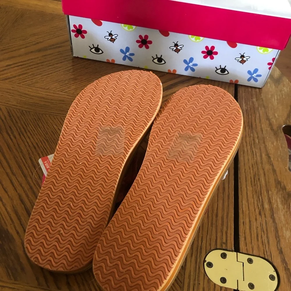 Sunset Orange Flip-Flops